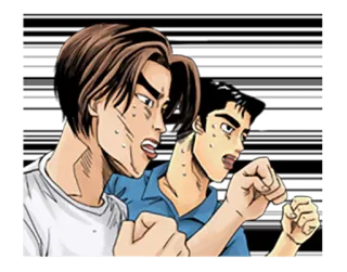 ⁉ Anime, Amis, Hommes, Personnages, Conduite telegram sticker