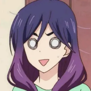 🌈 anime, woman, expression, cartoon, character, shocked telegram sticker