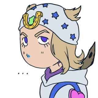 🏇 Johnny Joestar JoJo's Bizarre Adventure ... Johnny Joestar, JoJo's Bizarre Adventure, Manga, Anime, Fanart, Pegatina, Steel Ball Run telegram sticker