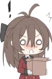 😳 Аниме, Персонаж, Мультфильм, Милый, Девушка telegram sticker