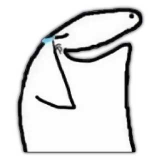 🥲 FlorkOfCows meme, florkofcows, crying, sad telegram sticker