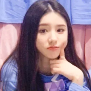 🧏‍♀ femme, fille, cheveux longs, asiatique, coréenne telegram sticker
