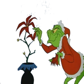 🎅 Grinch How the Grinch Stole Christmas! Grinch, Navidad, Dibujos animados, Fiesta, Dr. Seuss, Villa Quién, Festivo telegram sticker