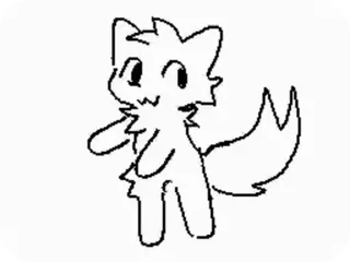 💃 hoạt hình, động vật, chó, dễ thương, phác thảo, bản vẽ telegram sticker