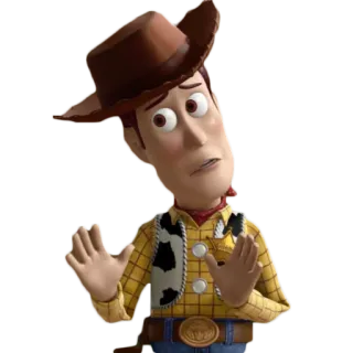 🙌 Woody Toy Story Woody, Toy Story, Disney, Pixar, sceriffo, cartone animato, personaggio telegram sticker