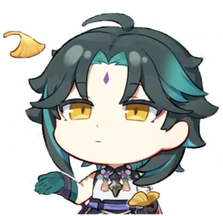 🍂 Xiao Genshin Impact Anime, Videogame, Genshin Impact, Xiao, Sticker, Personage telegram sticker