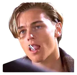 🚬 Leonardo DiCaprio Leonardo DiCaprio, ator, retrato, celebridade telegram sticker