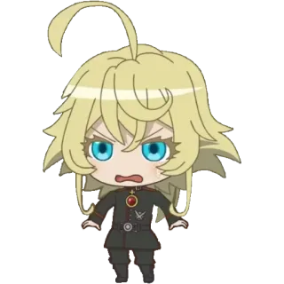 😥 Tanya Degurechaff Saga of Tanya the Evil Anime, Chibi, Manga, Militär, Offizier, Tanya Degurechaff, Saga der Tanya, das Teufelsweib whatsapp sticker