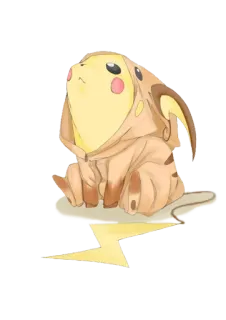 🤔 Pikachu pikachu, pokemon, lindo, dibujos animados, anime telegram sticker