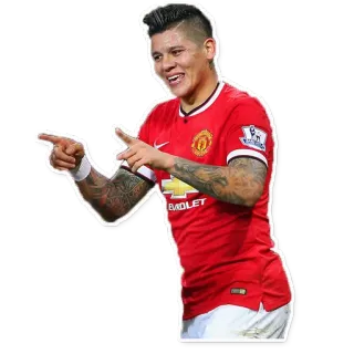 😹 sepak bola, sepak bola, atlet, olahraga, orang, pria, manchester united telegram sticker