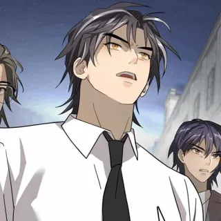 🌑 anime, manga, characters, portrait, man telegram sticker