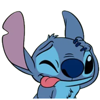😜 Stitch Lilo & Stitch Cartoon, Disney, Alien, Süß, Figur telegram sticker