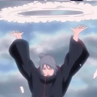 ❤️‍🔥 Konan Naruto Anime, Personaggio, Opera d'arte, Konan, Carta, Naruto whatsapp sticker