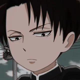 ☕ Levi Ackerman Attack on Titan anime, manga, levi ackerman, attack on titan, character, fanart telegram sticker
