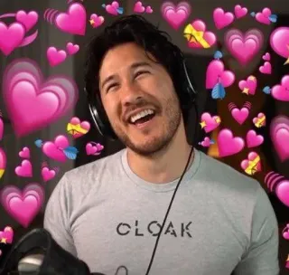 ❤️ Markiplier CLOAK markiplier, coeurs, youtuber, cloak telegram sticker