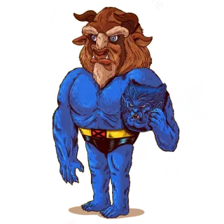 😳 Beast Beast, X-Men, Marvel, mutant, comic book character, superhero telegram sticker