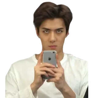 🙄 Sehun sehun, kpop, exo, idole, selfie, téléphone whatsapp sticker