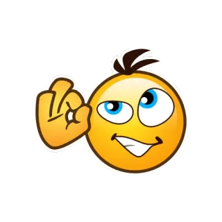 👌 emoji, ok, hand gesture, cartoon telegram sticker