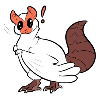 😯 fantasy creature, cartoon, animal, illustration, sticker whatsapp sticker