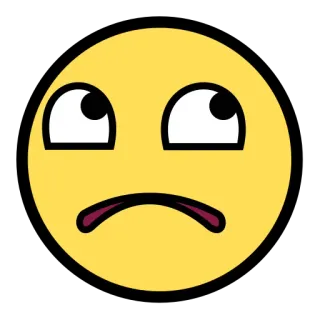 ☹ Emoji, Meme, Trollface, Meme di internet, Espressione, Divertente, Faccia telegram sticker