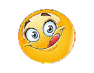😋 表情符号, 笑脸, 脸, 卡通 telegram sticker