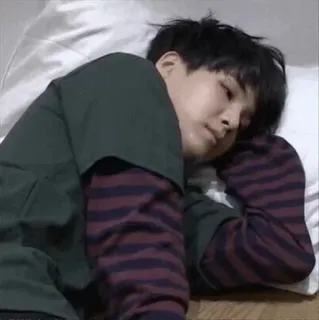 😴 sommeil, homme, fatigué, allongé, personne telegram sticker