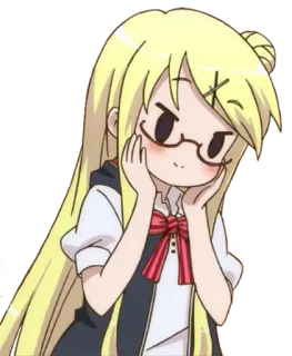 ❤ Anime, Cartoon, Figur, Mädchen, Süß, Kawaii telegram sticker