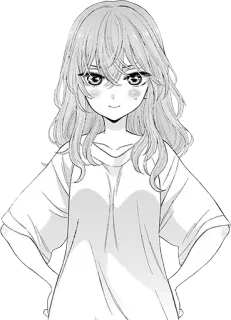😳 Аниме девушка, Манга, Мультфильм, Персонаж, Девушка telegram sticker