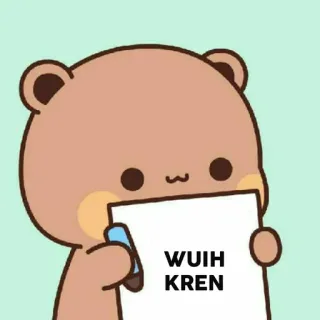 🐻 WUIH
KREN bear, cartoon, cute, text, indonesian telegram sticker