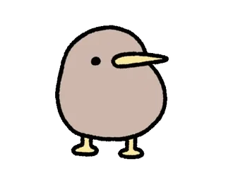 🥝 burung, imut, binatang, kartun, anak ayam whatsapp sticker