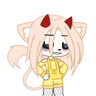 😁 Anime, Desenho animado, Personagem, Gacha Life telegram sticker