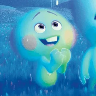 🐋 Soul dusza, Disney, Pixar, postać, kreskówka telegram sticker