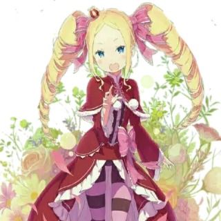 😄 Beatrice Re:Zero Аниме, Лоли, Мило, Беатрис, Re:Zero telegram sticker