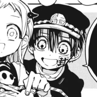 🔌 Hanako-kun Toilet-Bound Hanako-kun 封 Anime, Mangá, Fantasma, Escola, Sobrenatural, Menino, Selo whatsapp sticker