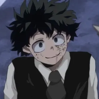 😏 Izuku Midoriya My Hero Academia Anime, My Hero Academia, MHA, Izuku Midoriya, Deku whatsapp sticker