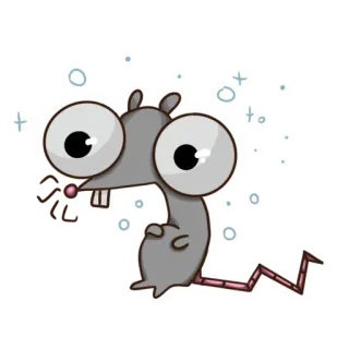 🥴 topo, cartone animato, carino, animale, roditore, adesivo telegram sticker