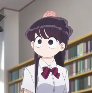 🪁 Komi Shouko Komi Can't Communicate Anime, Komi não consegue se comunicar, Komi Shouko, fofa, tímida, estudante telegram sticker