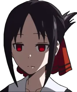 😐 Kaguya Shinomiya Kaguya-sama: Love Is War Аниме, Кагуя Синомия, Кагуя-сама, Любовь это война, Стикер telegram sticker
