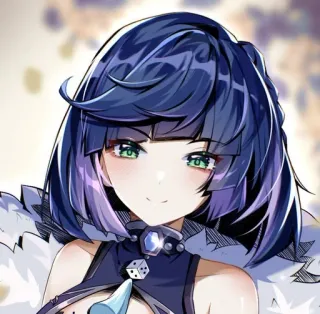 🧿 Yelan Genshin Impact Anime, Cô gái, Yelan, Genshin Impact, Trò chơi điện tử telegram sticker