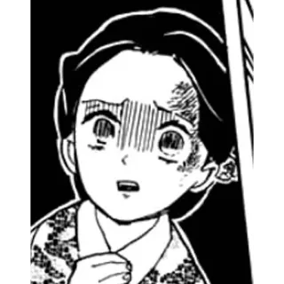😰 Anime, Manga, Ilustración, Personaje, Cara telegram sticker