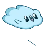 😳 cloud, monster, cute, eyes, sky telegram sticker