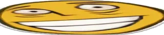 😁 Meme, Żółty, Twarz, Uśmieszek, Śmieszne telegram sticker