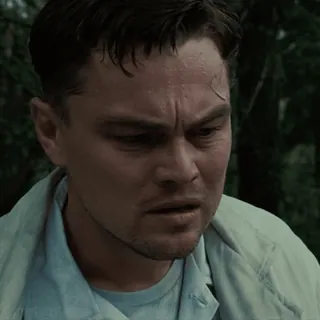 😠 Leonardo DiCaprio, aktor, scena z filmu, portret, wyraz twarzy, mężczyzna telegram sticker