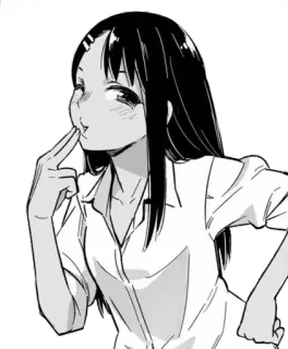 😗 Nagatoro Don't Toy with Me, Miss Nagatoro Nagatoro, Anime, Manga, Personaje, Ijiranaide, Nagatoro-san, Nagatoro telegram sticker
