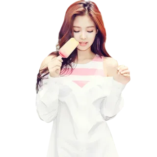 🍦 wanita, es krim, gadis, es loli, potret telegram sticker