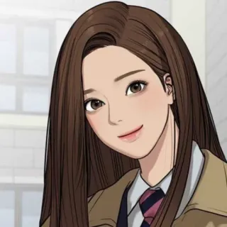 🛍 Frau, Mädchen, Porträt, Anime, lange Haare, süß telegram sticker