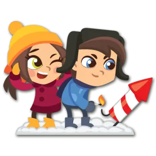 Christmas Time telegram stickers