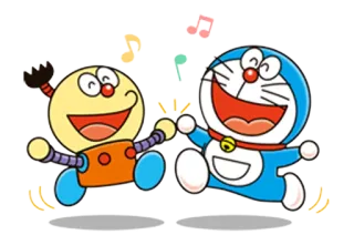 🕺 Doraemon ドラえもん, 漫画, アニメ, ロボット, 友情, 幸せ whatsapp sticker