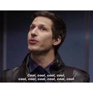 🆒 Jake Peralta Brooklyn Nine-Nine Cool, cool, cool, cool,
cool, cool, cool, cool, cool, cool. ngầu, jake peralta, brooklyn nine-nine, hài, phim truyền hình telegram sticker