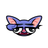 🤩 蝙蝠, 动物, 卡通, 紫色, 可爱, 搞笑, 困倦 telegram sticker